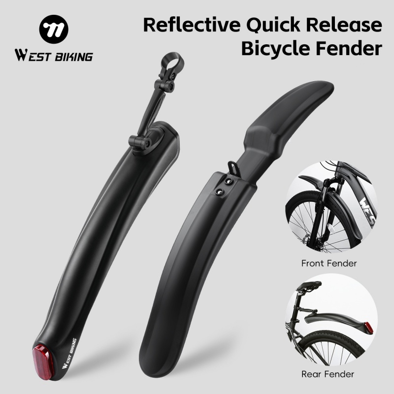 Fender Mudguard Set - Светоотражающий велосипедный брызговик WEST BIKING, быстросъемный