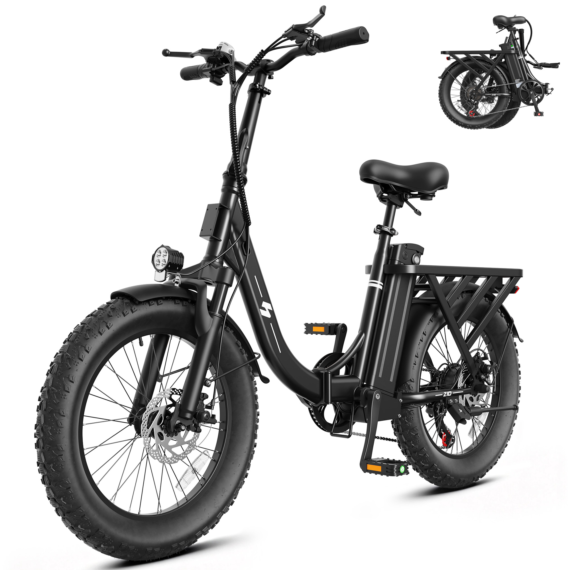 Commuting With Bike - Складной электровелосипед Hopepeak Z10 для взрослых,